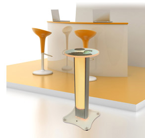 portable standing exhibition table